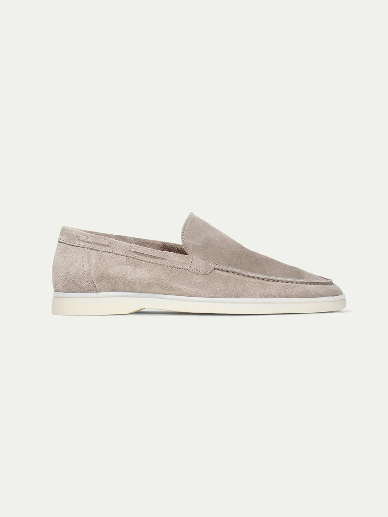 Classic Suède Loafer Light Gray