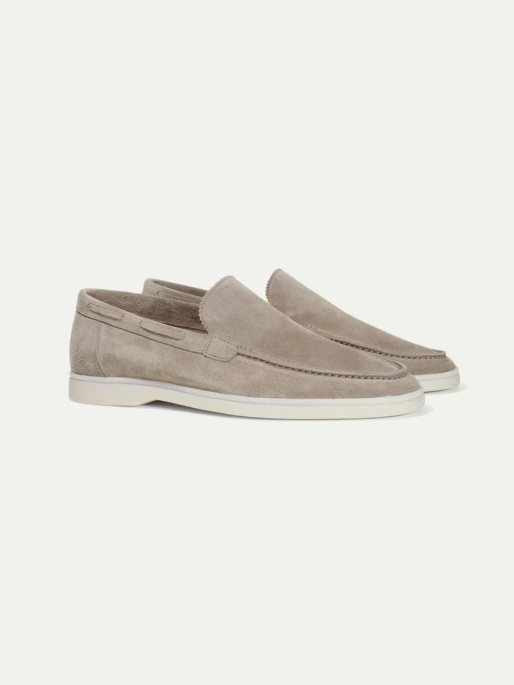 Suede Summer Loafer Light Gray