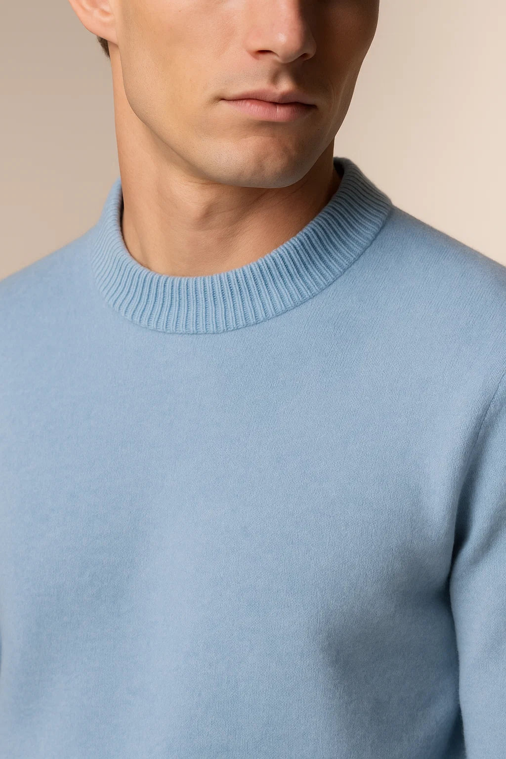 Laurenti cashmere crewneck Baby Blue 4