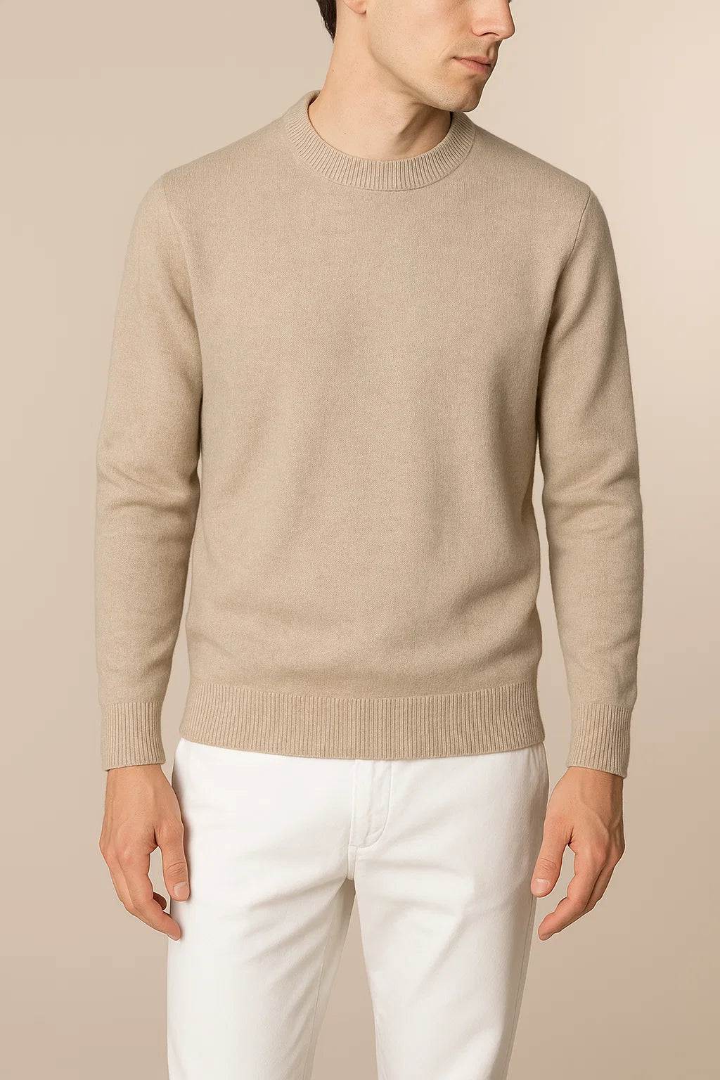 Laurenti cashmere crewneck Beige 3