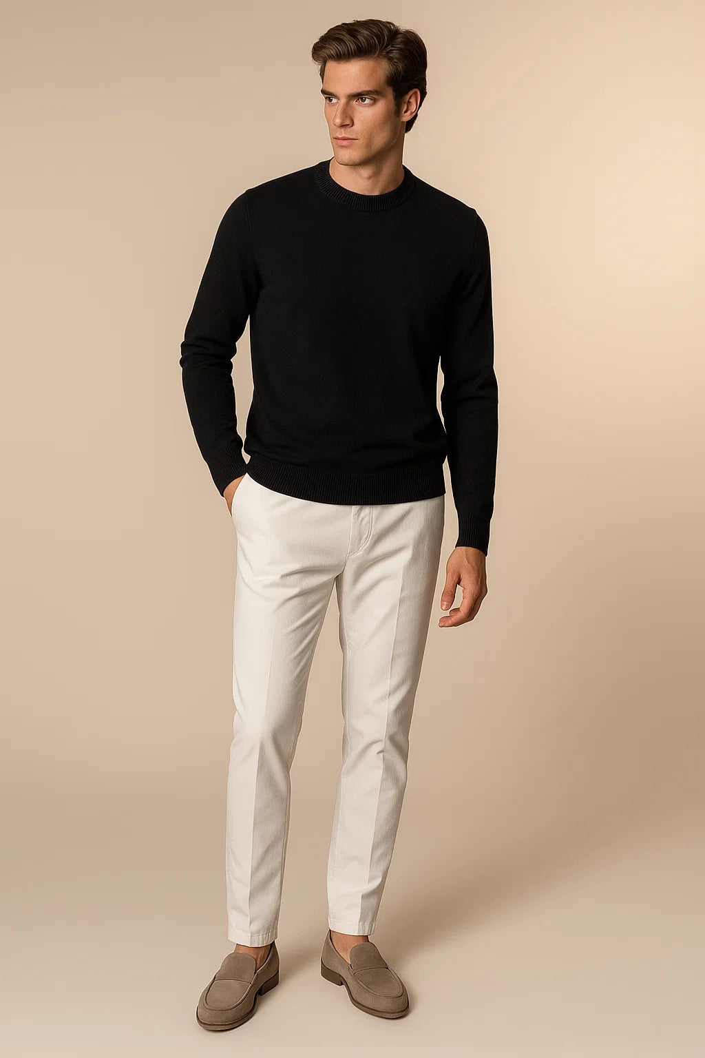 Laurenti cashmere crewneck Black 1