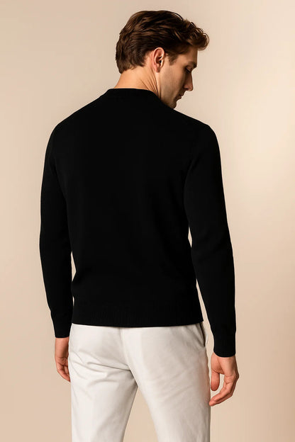 Laurenti cashmere crewneck Black 2