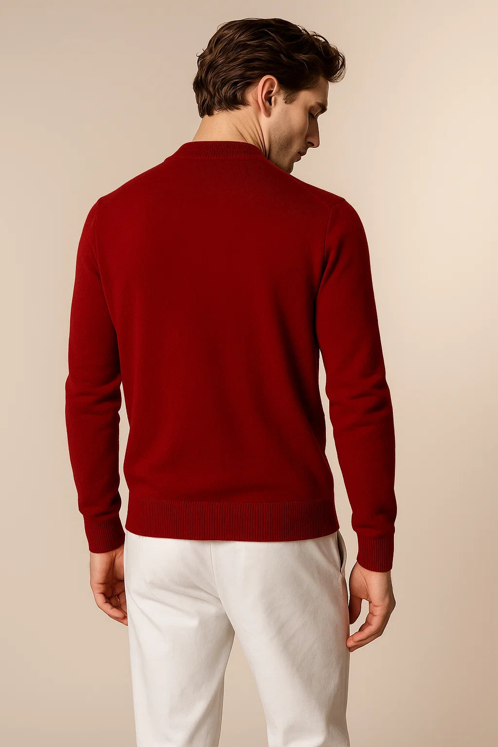 Laurenti cashmere crewneck Burgundy 2