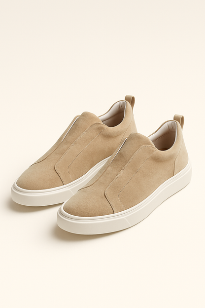 LeoMar V1 Suede Slip-On Beige 0