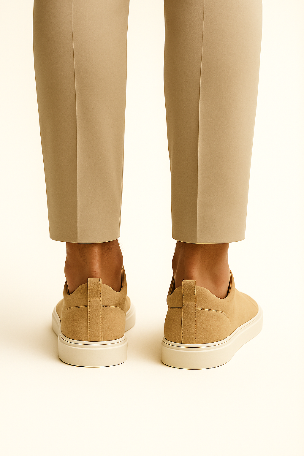 LeoMar V1 Suede Slip-On Beige 2