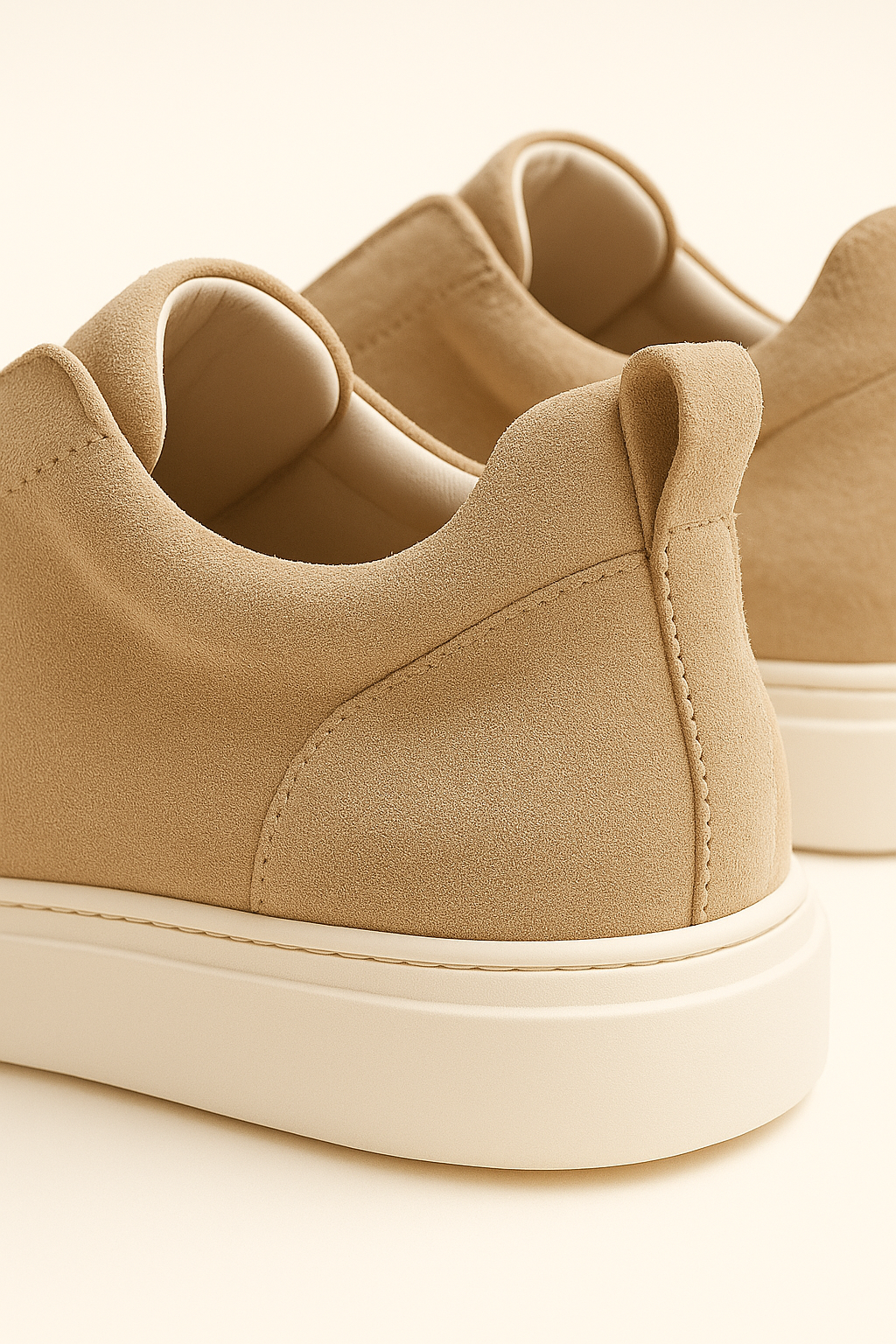 LeoMar V1 Suede Slip-On Beige 3