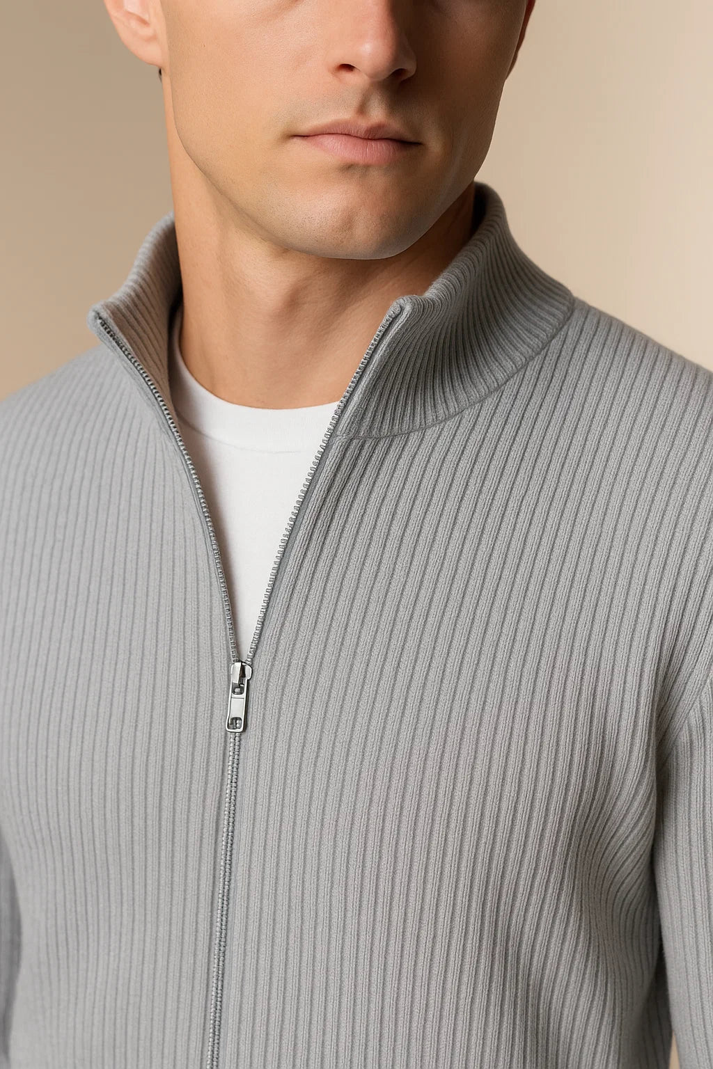 Lusciano Cashmere Cardigan Baby Blue 4