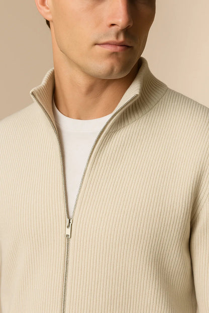 Lusciano Cashmere Cardigan Beige 4