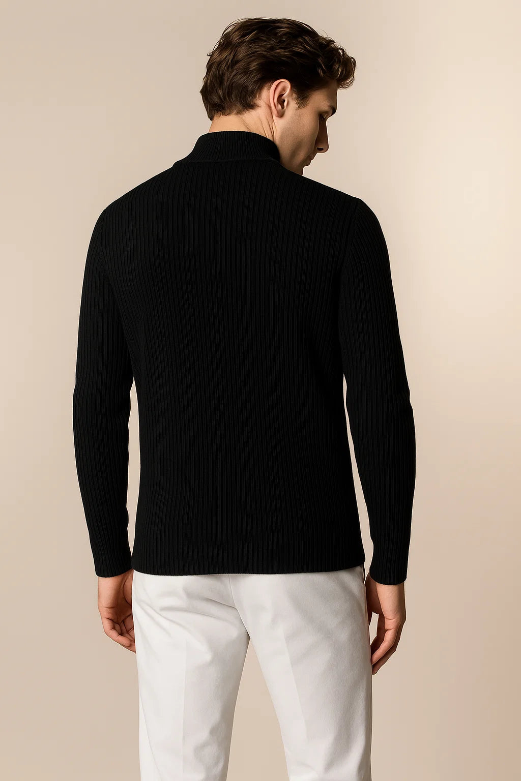 Lusciano Cashmere Cardigan Black 3