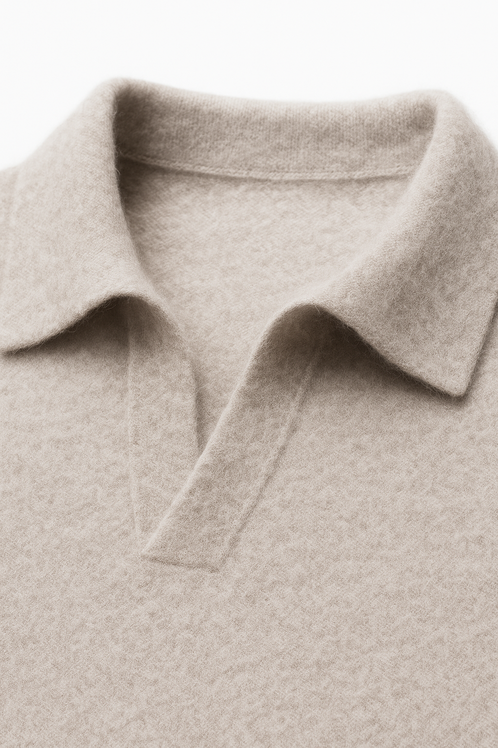 Marencio Cashmere Polo Knit Grey 3