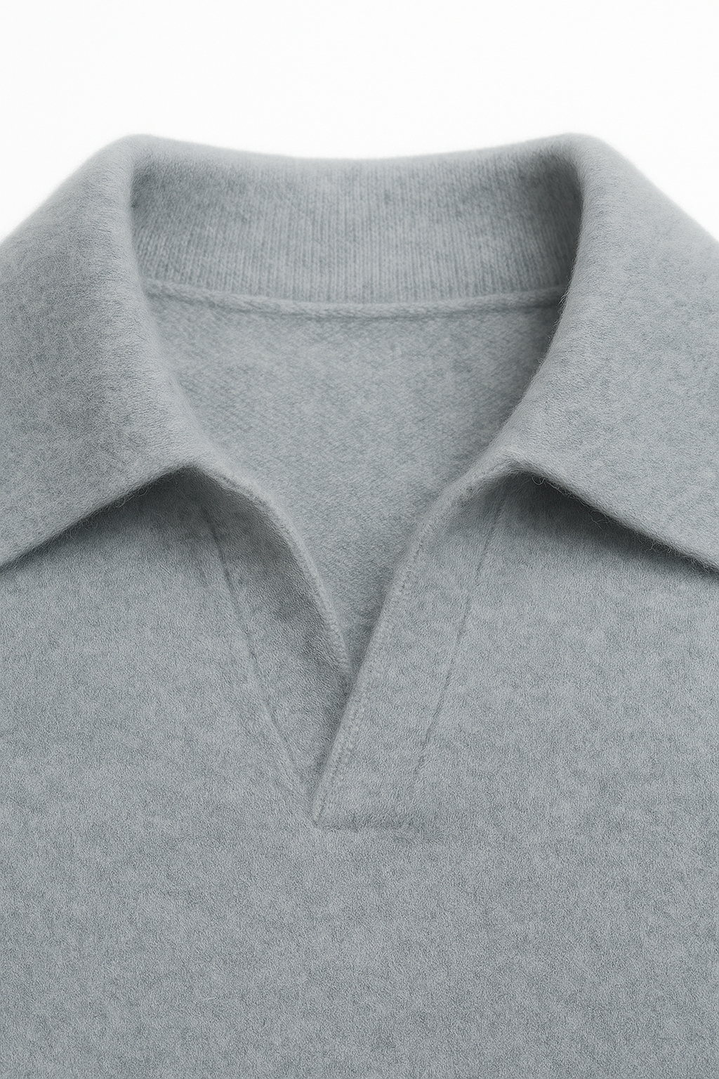 Marencio Cashmere Polo Knit Light Blue 3