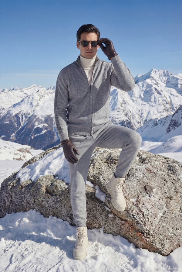Ziamore Cashmere Tracksuit Grey