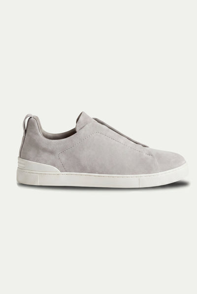 Monaco Suede Triple Stitch Grey
