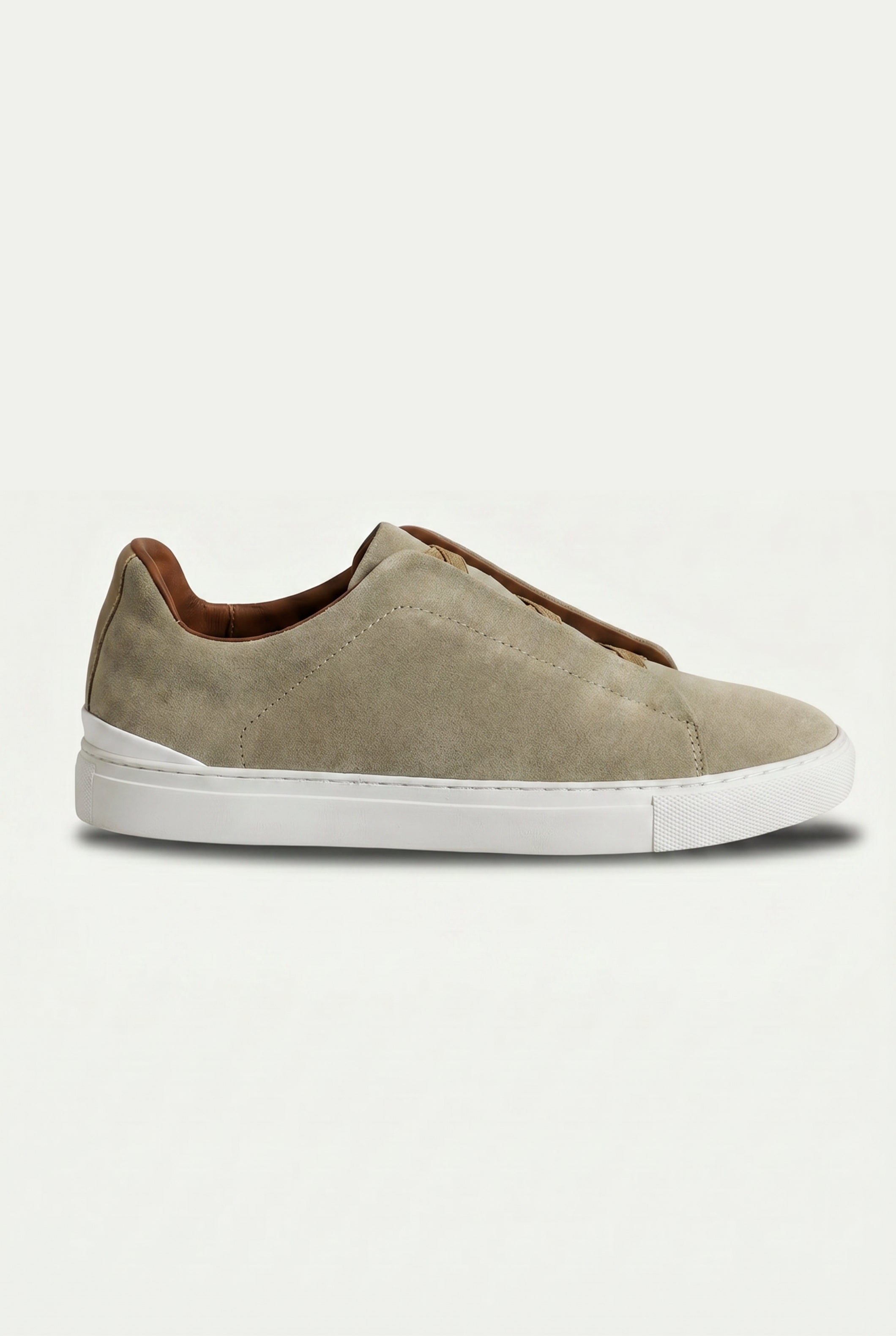 Monaco Suede Triple Stitch Saga Olive