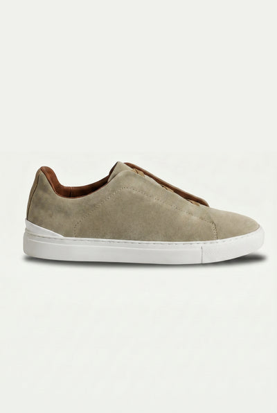 Monaco Suede Triple Stitch Saga Olive
