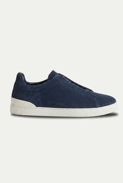 Monaco Suede Triple Stitch Navy