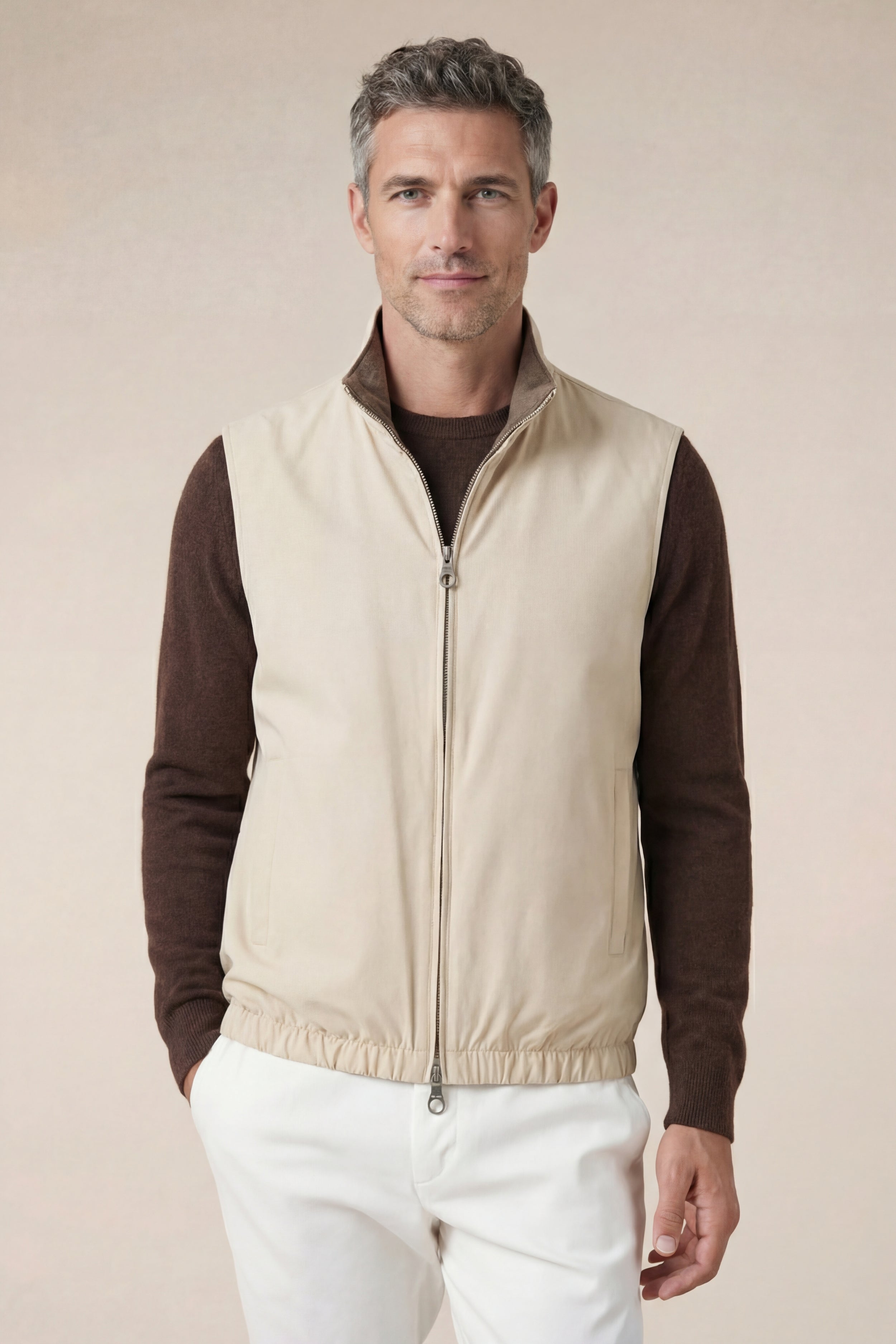 Reversible Bodywarmer Beige