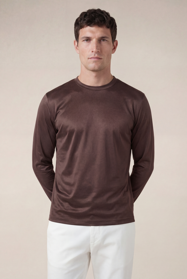 Portofino Long Sleeve Tee Brown