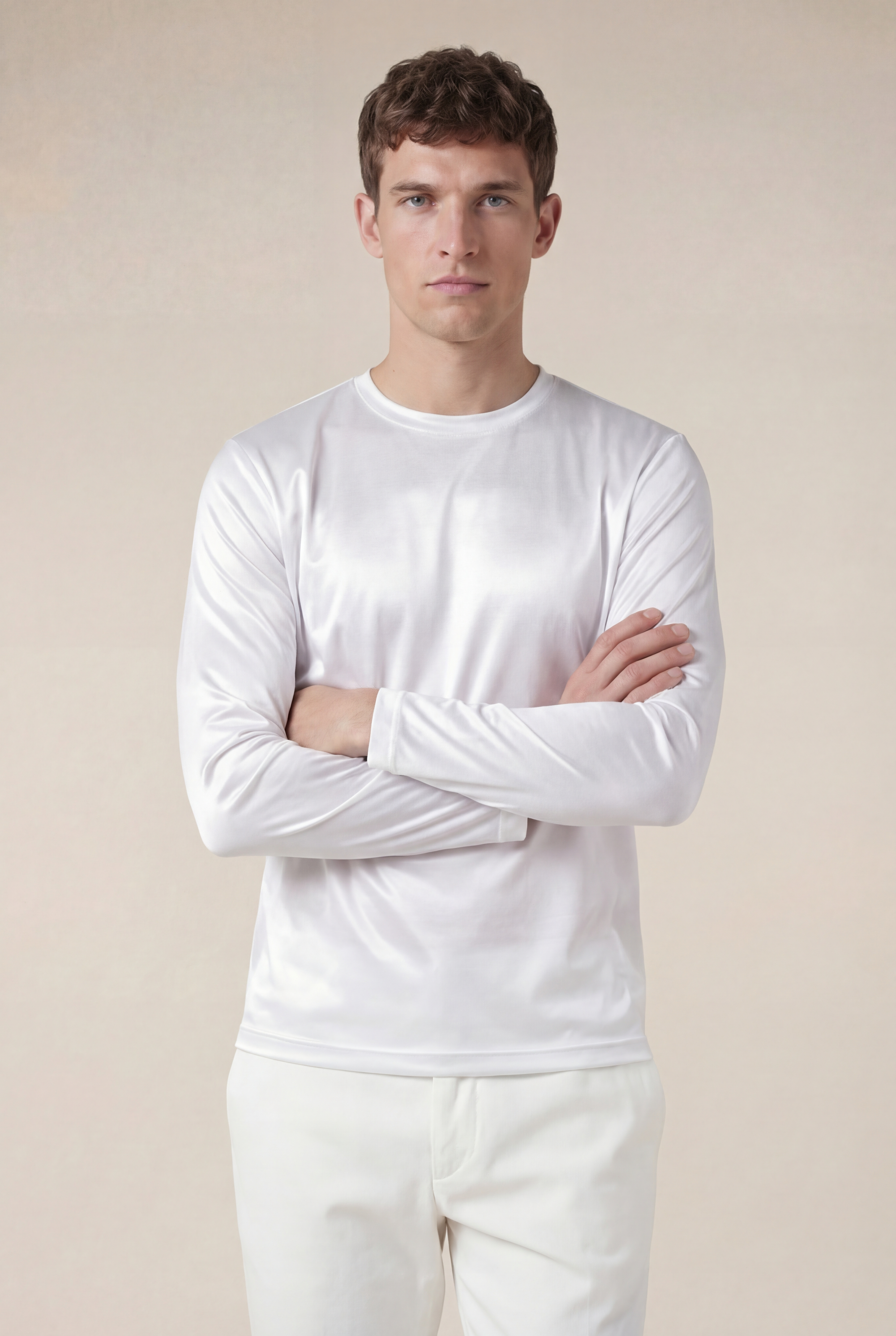 Portofino Long Sleeve Tee White