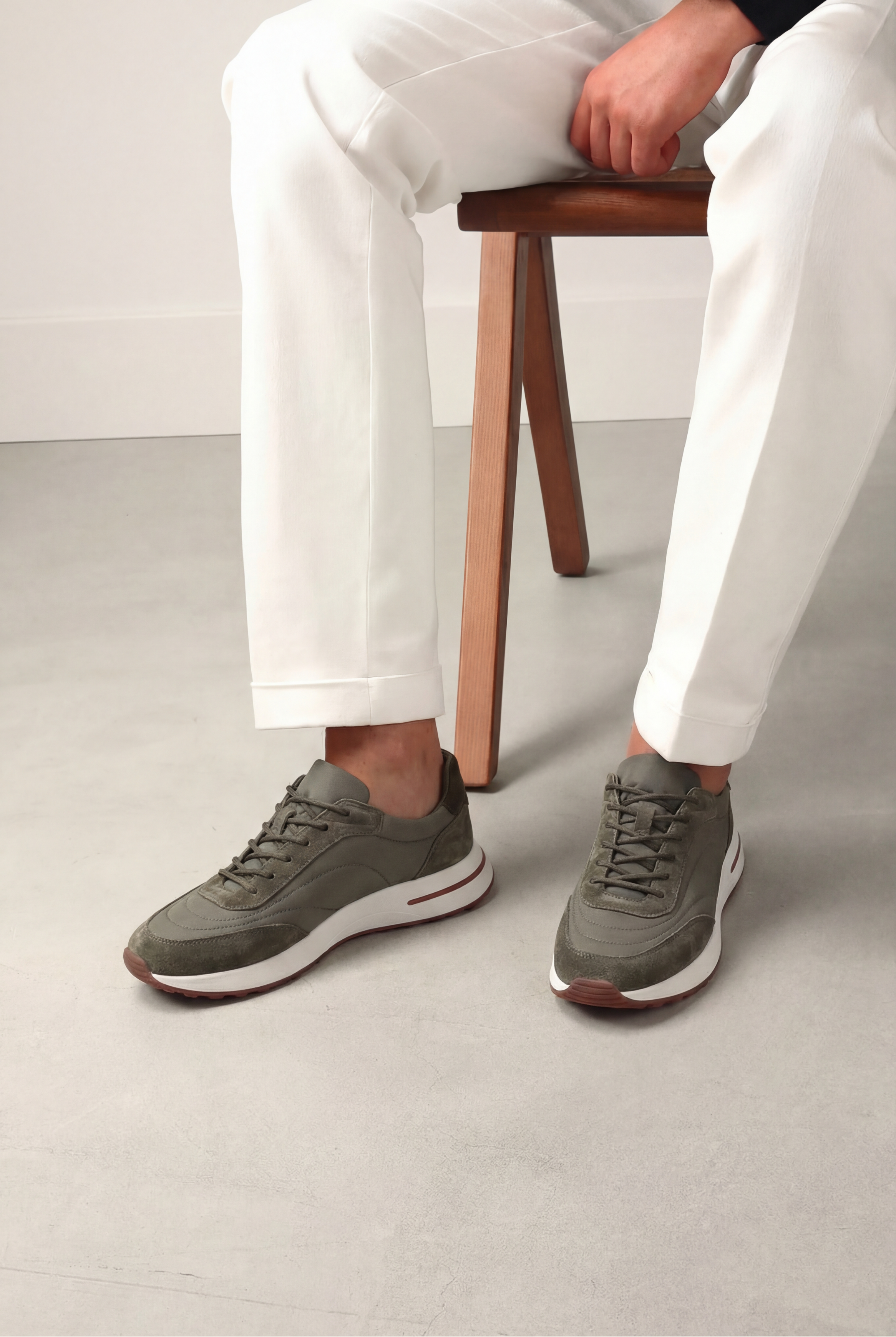 Portofino Sneaker Suede Olive