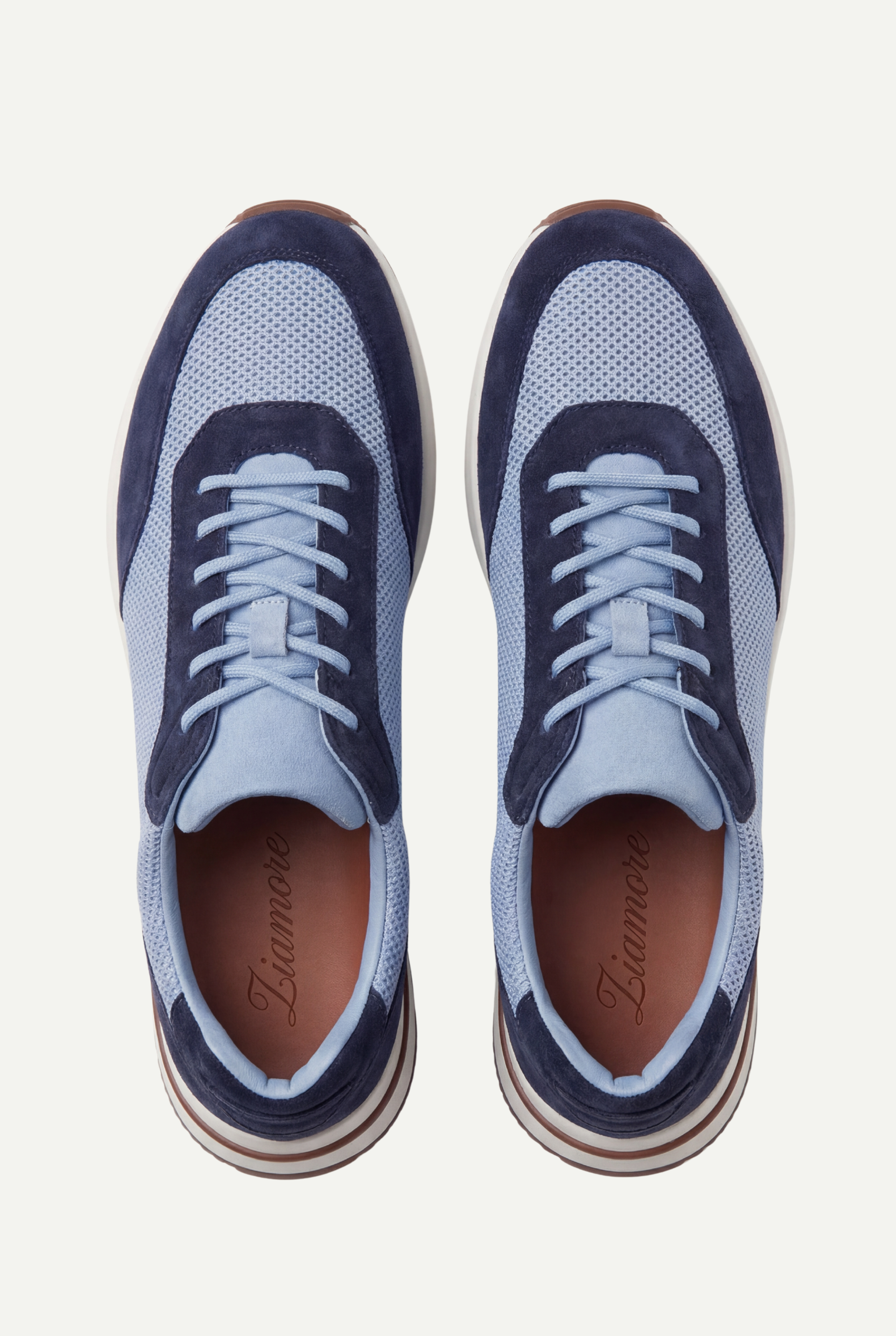 Portofino Trainer Suede Baby Blue