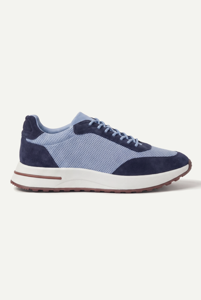 Portofino Trainer Suede Baby Blue