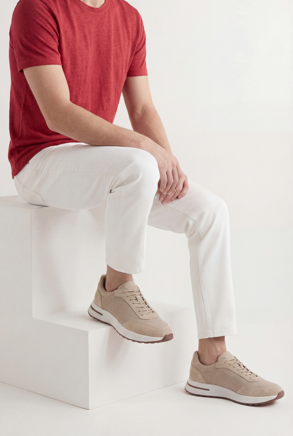 Portofino Trainer Suede Beige