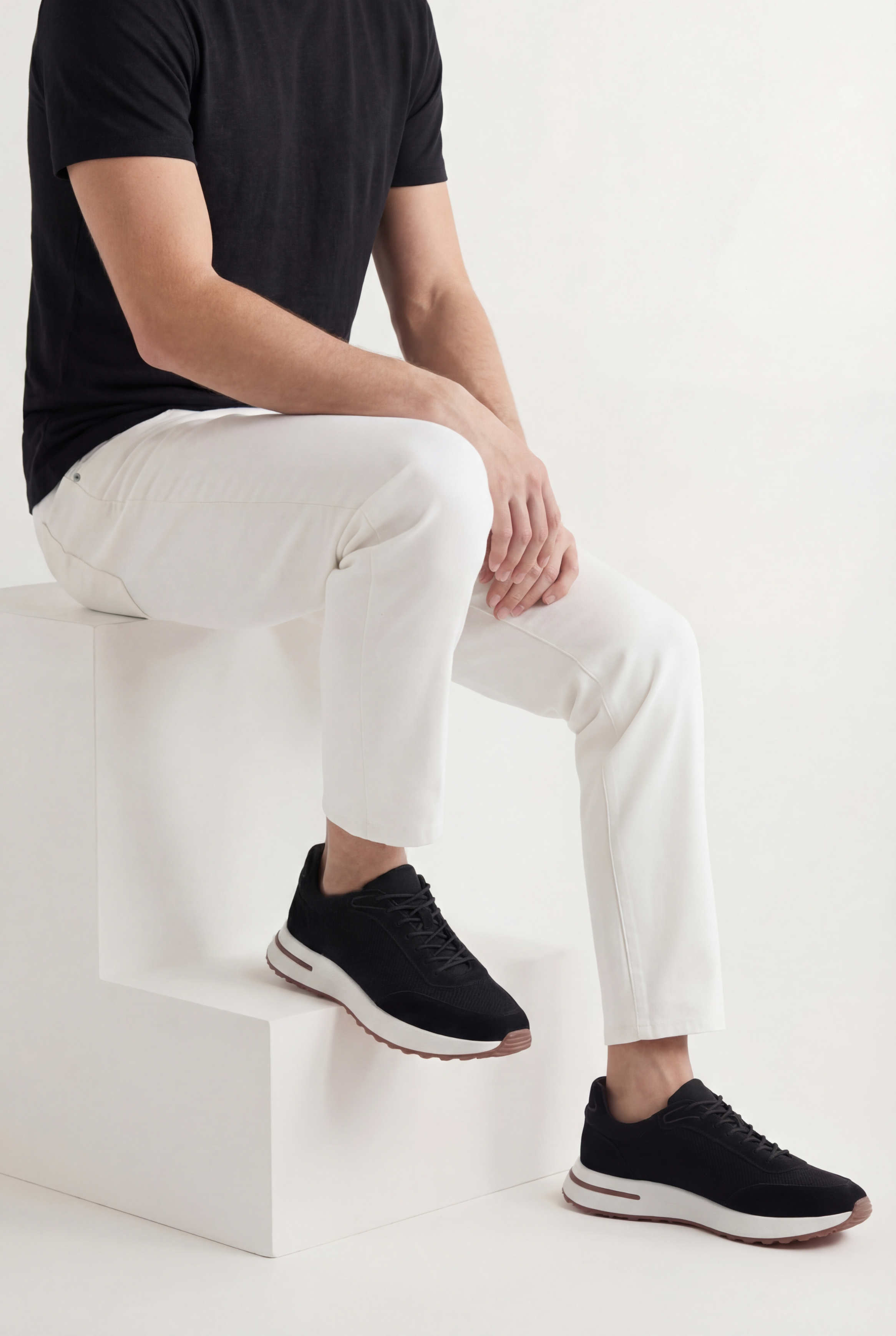 Portofino Trainer Suede Black