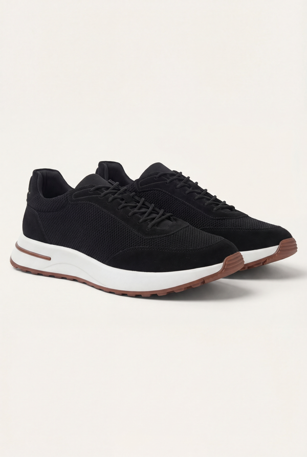 Portofino Trainer Suede Black