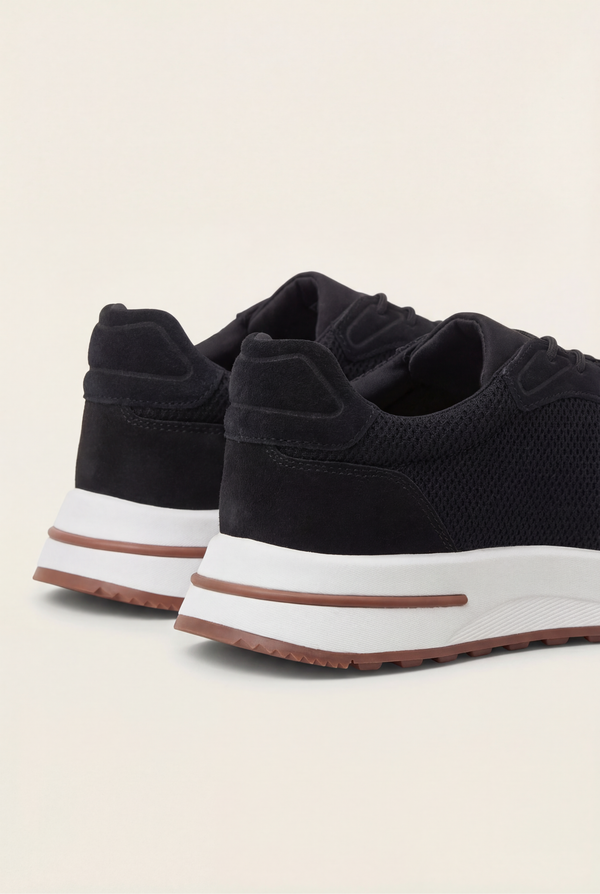 Portofino Trainer Suede Black