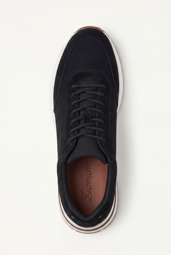 Portofino Trainer Suede Black