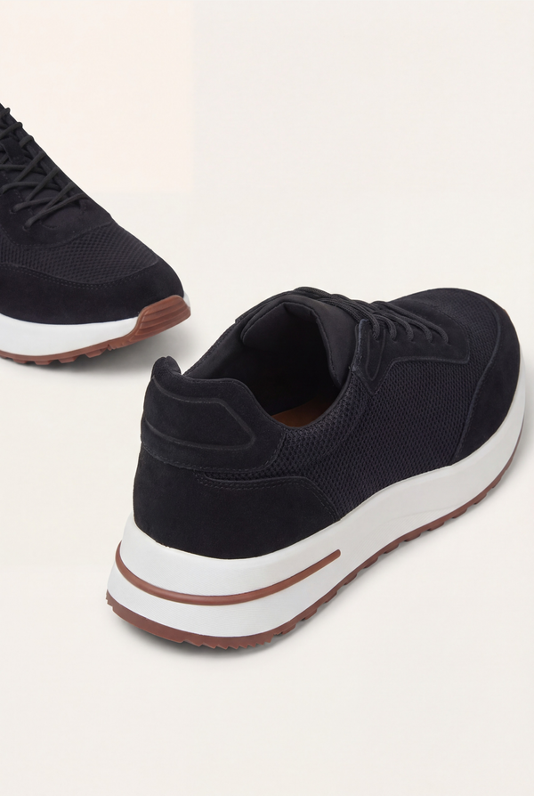 Portofino Trainer Suede Black