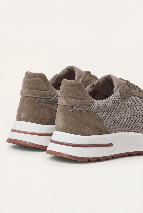 Portofino Trainer Suede Taupe