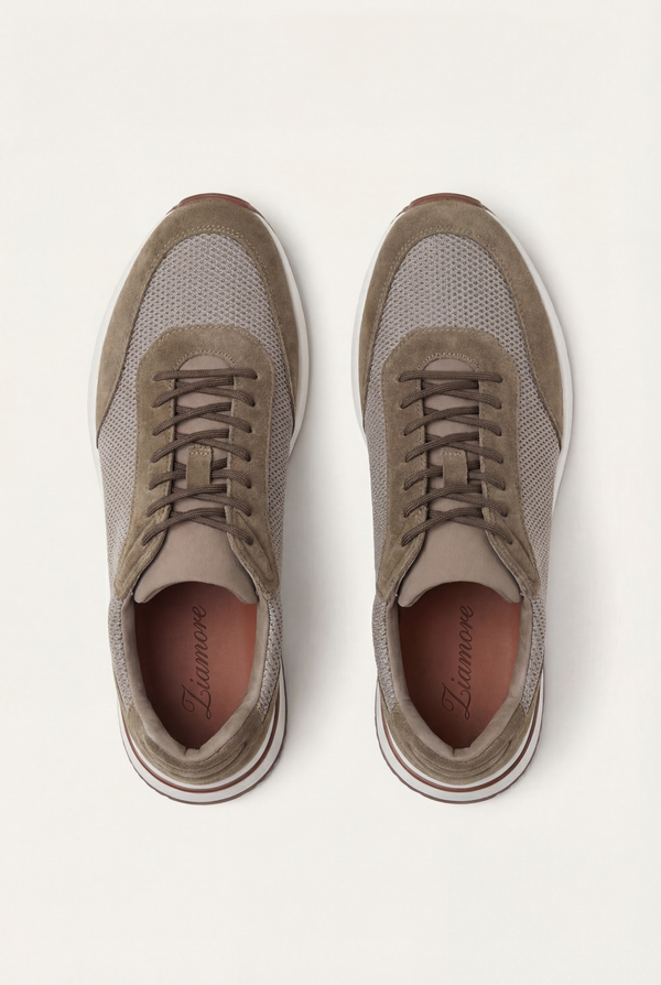 Portofino Trainer Suede Taupe