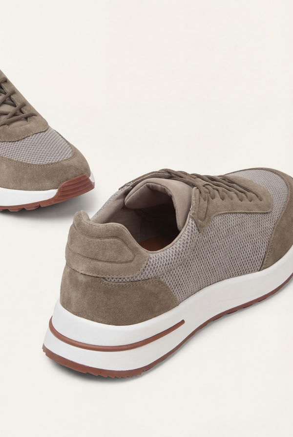 Portofino Trainer Suede Taupe