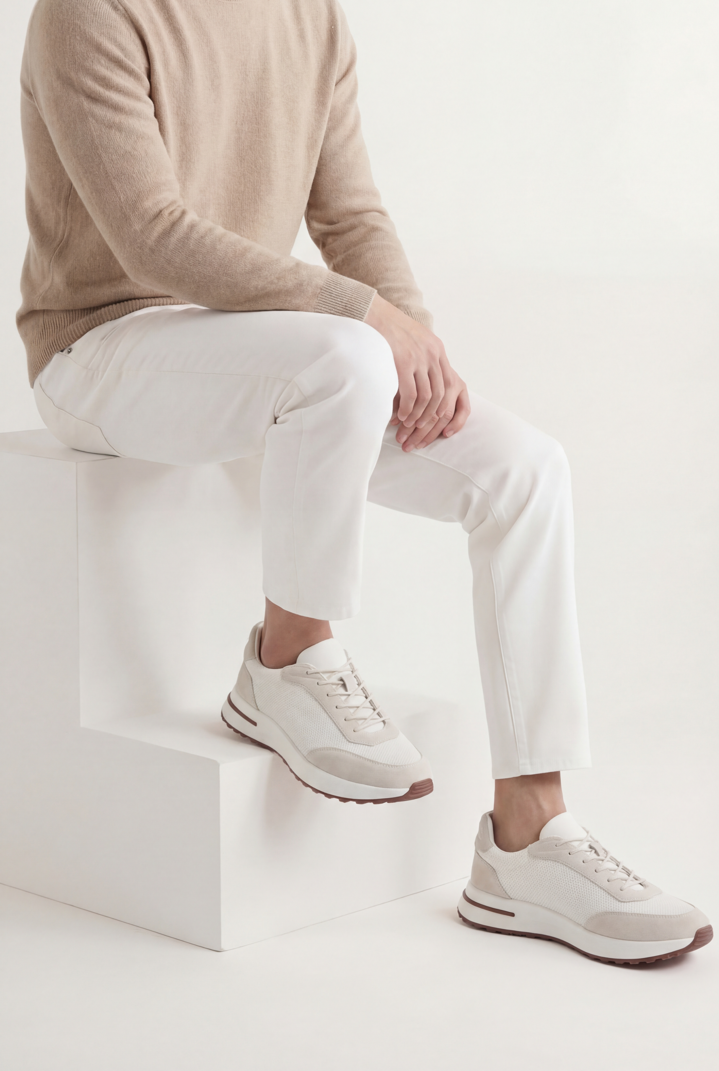 Portofino Trainer Suede White