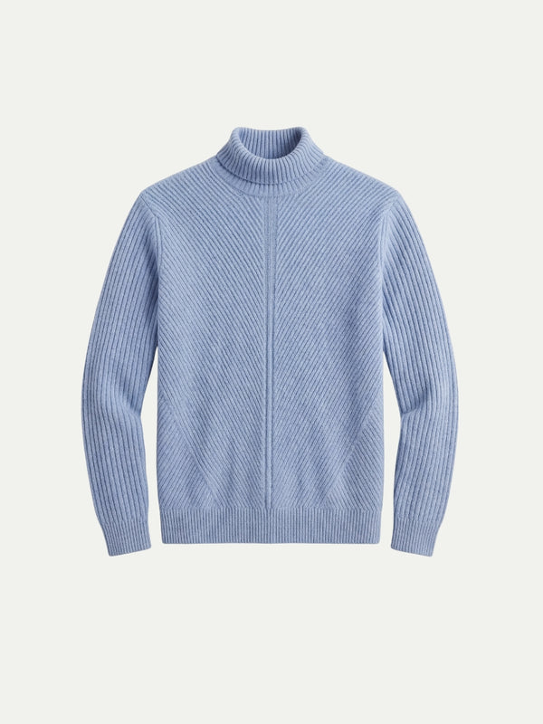 Taormina Wool Turtleneck Blue