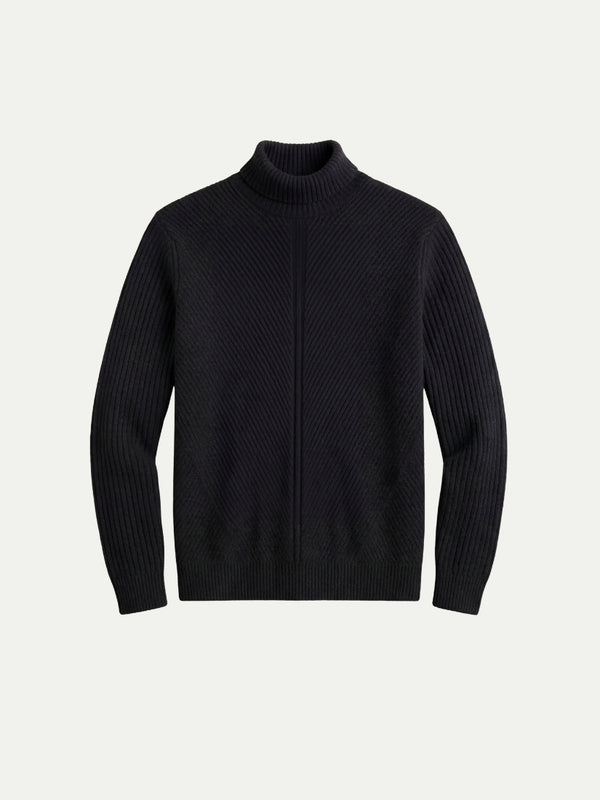 Taormina Wool Turtleneck Black