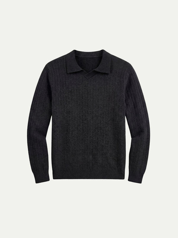 Milano Knit Polo Black