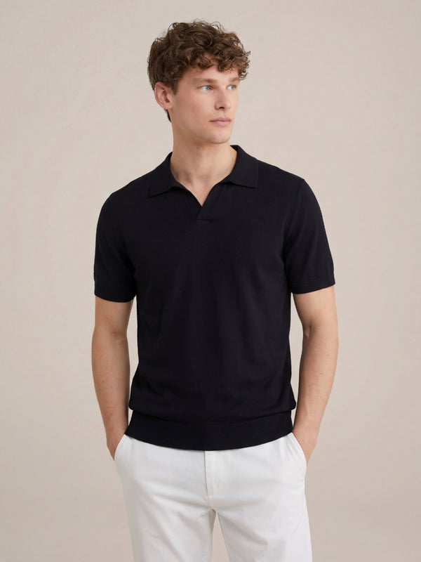 Brera Knit Polo Black