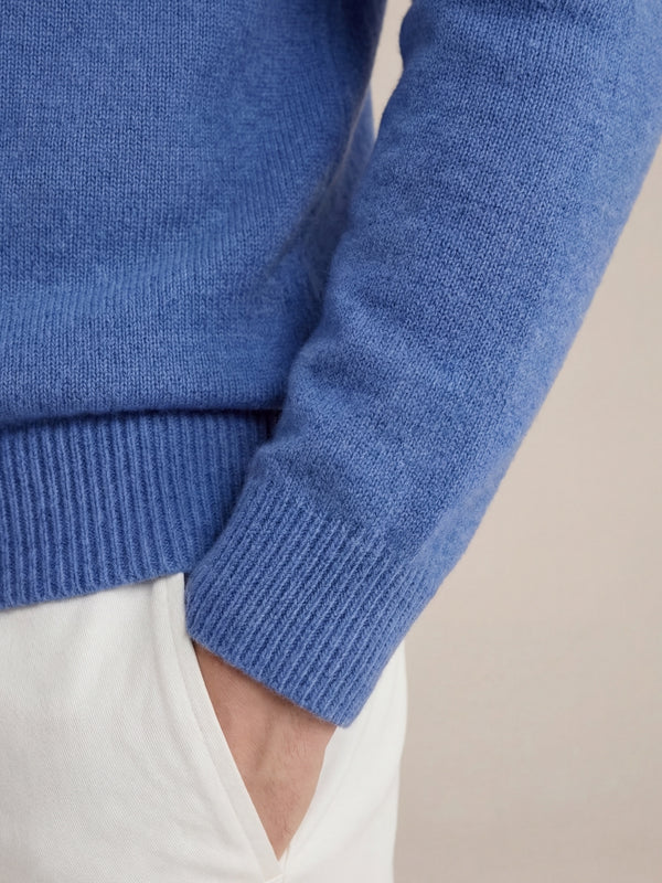 Panarea Half-Zip Knit Blue