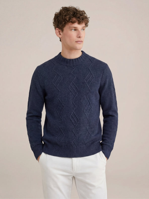 Belmonte Textured Knit Navy