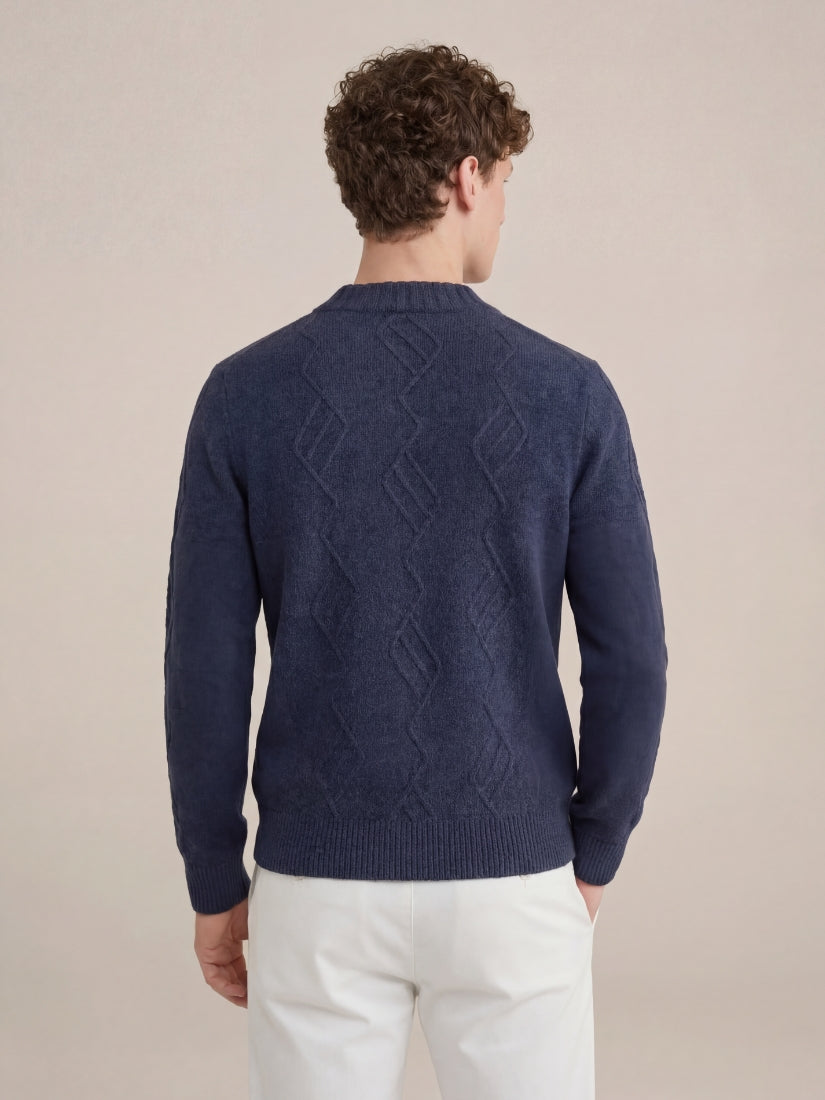 Belmonte Textured Knit Navy
