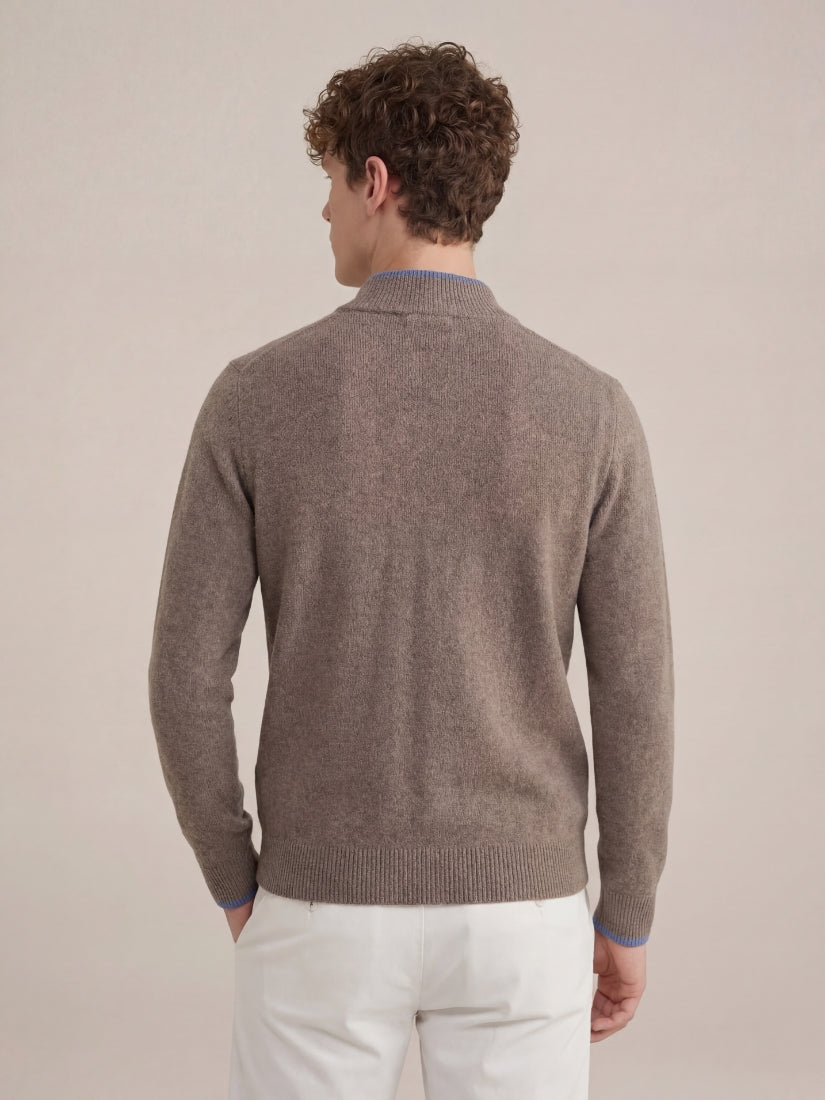 Bellagio Full-Zip Knit Beige