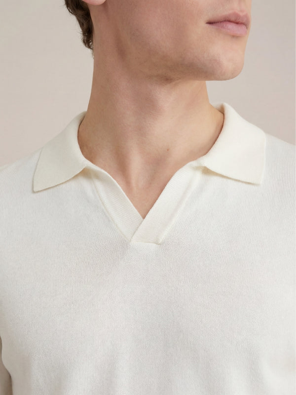 Venturi Knit Polo White