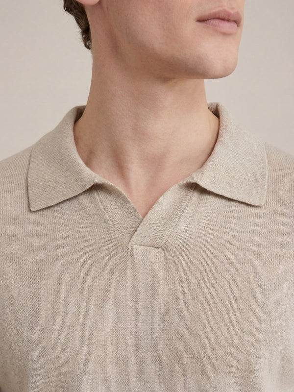 Venturi Knit Polo Beige