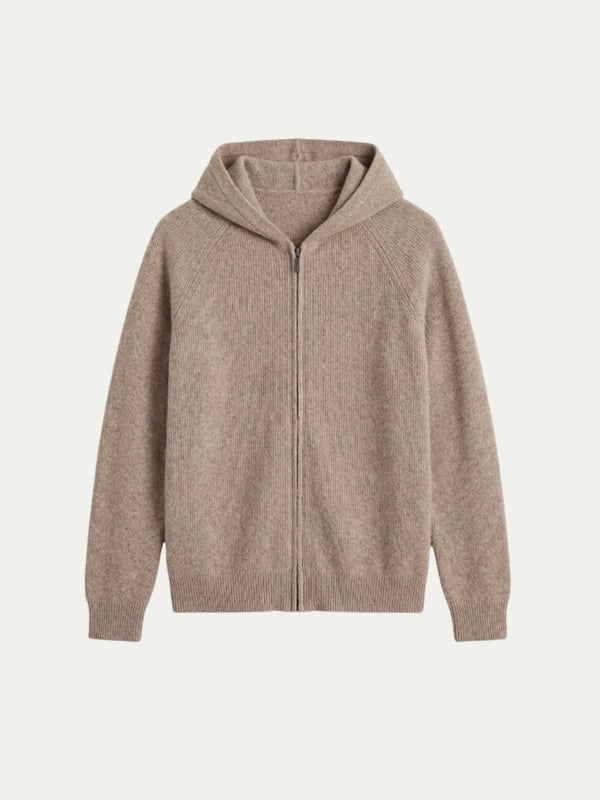 Cortina Knit Hoodie Brown