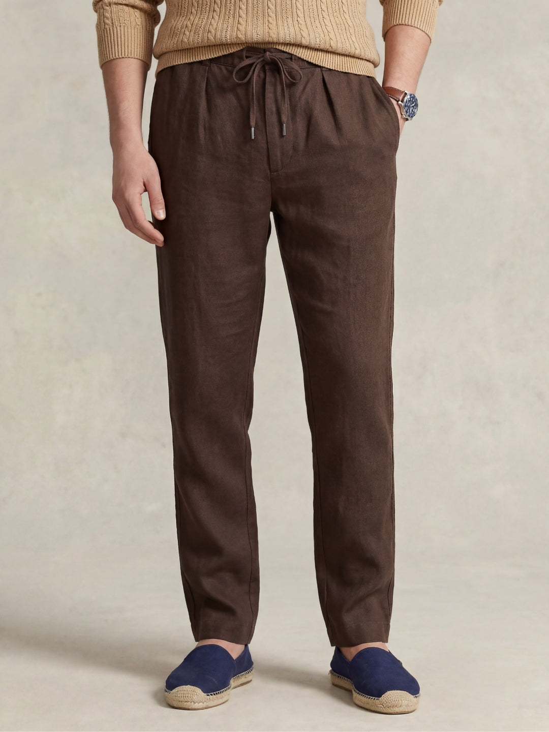 Linen Seaside Pants Chocolate