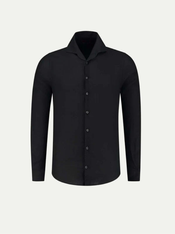 Linen Seaside Shirt Black