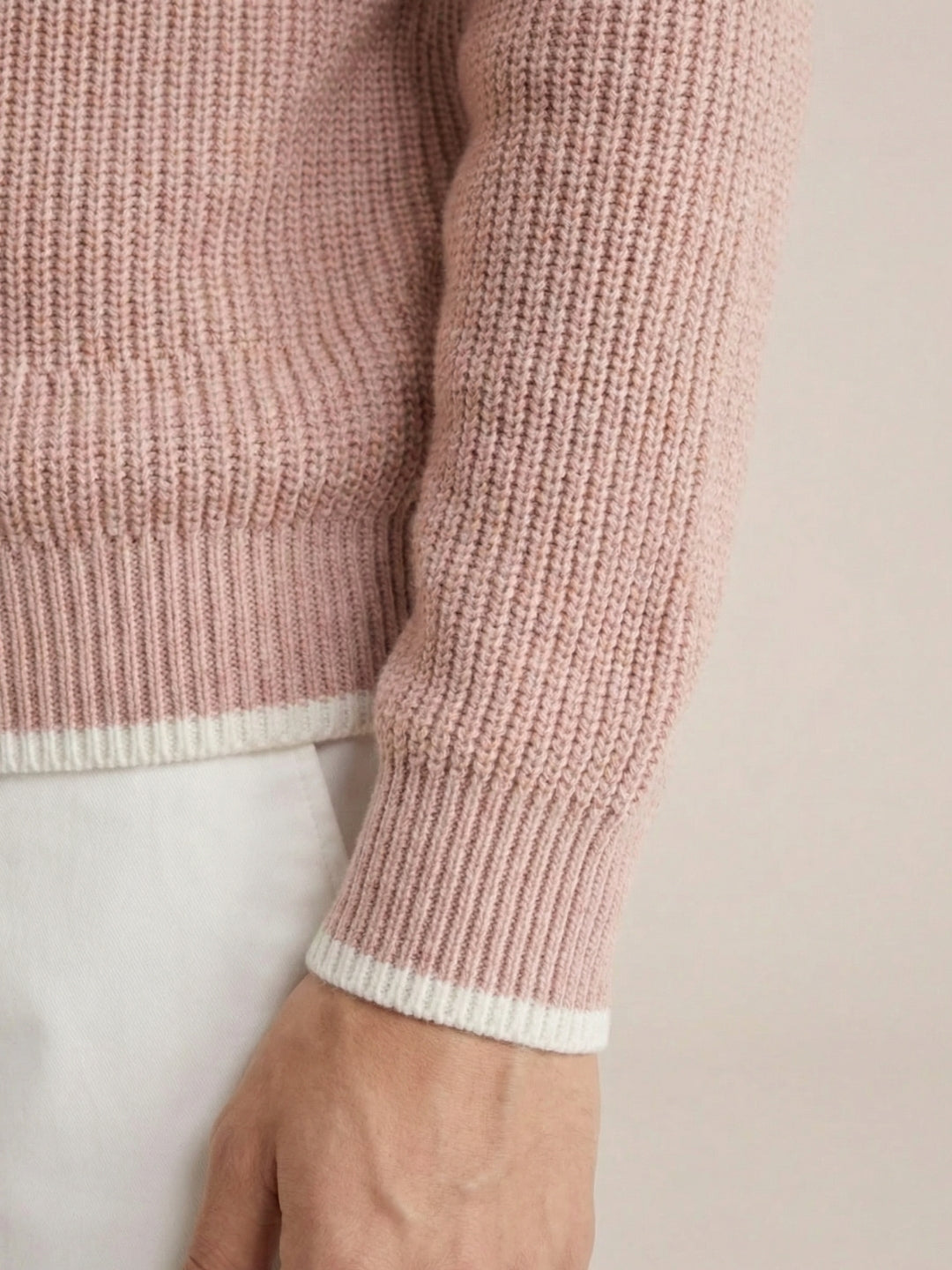 Versilia Textured Crew Beige